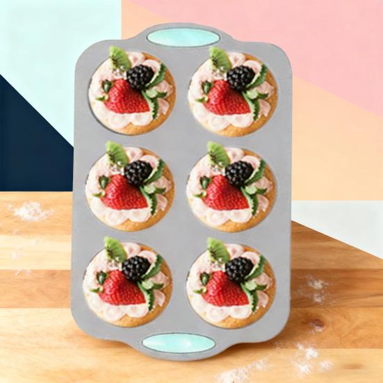 Yousheng Holiday Wreath Silicone Mold Heat-Resistant Baking Pan for Cakes Soap Ice Cubes Food Grade Easy Release Cupcake Maker