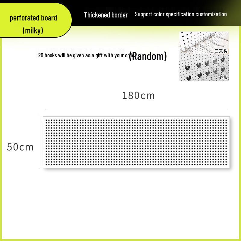 Wandmontiertes Lochplatten-Aufbewahrungsregal für Schmuck, Werkzeuge und Zubehör