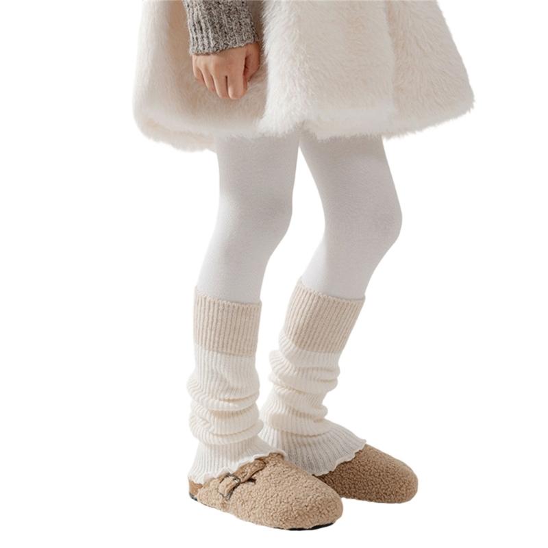 Children's Sweet Leg Warmer Cosy Knitting Fabric Breathable & Stackable for Baby Girls 3 to 13 Year Socks Sleeve