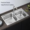 LanTuan Stainless Steel Double Sink Faucet Kit