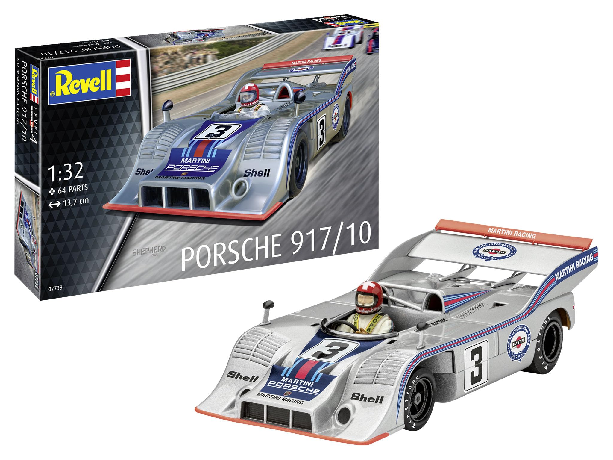 

German Revell 1/32 Porsche 917 Plastic Model 07738 (Car)