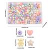 Colorful Acrylic Beads with Hole Craft Beads Heart Beads Bear Spacer Beads for Bracelets Jewelry Making Craft Project
