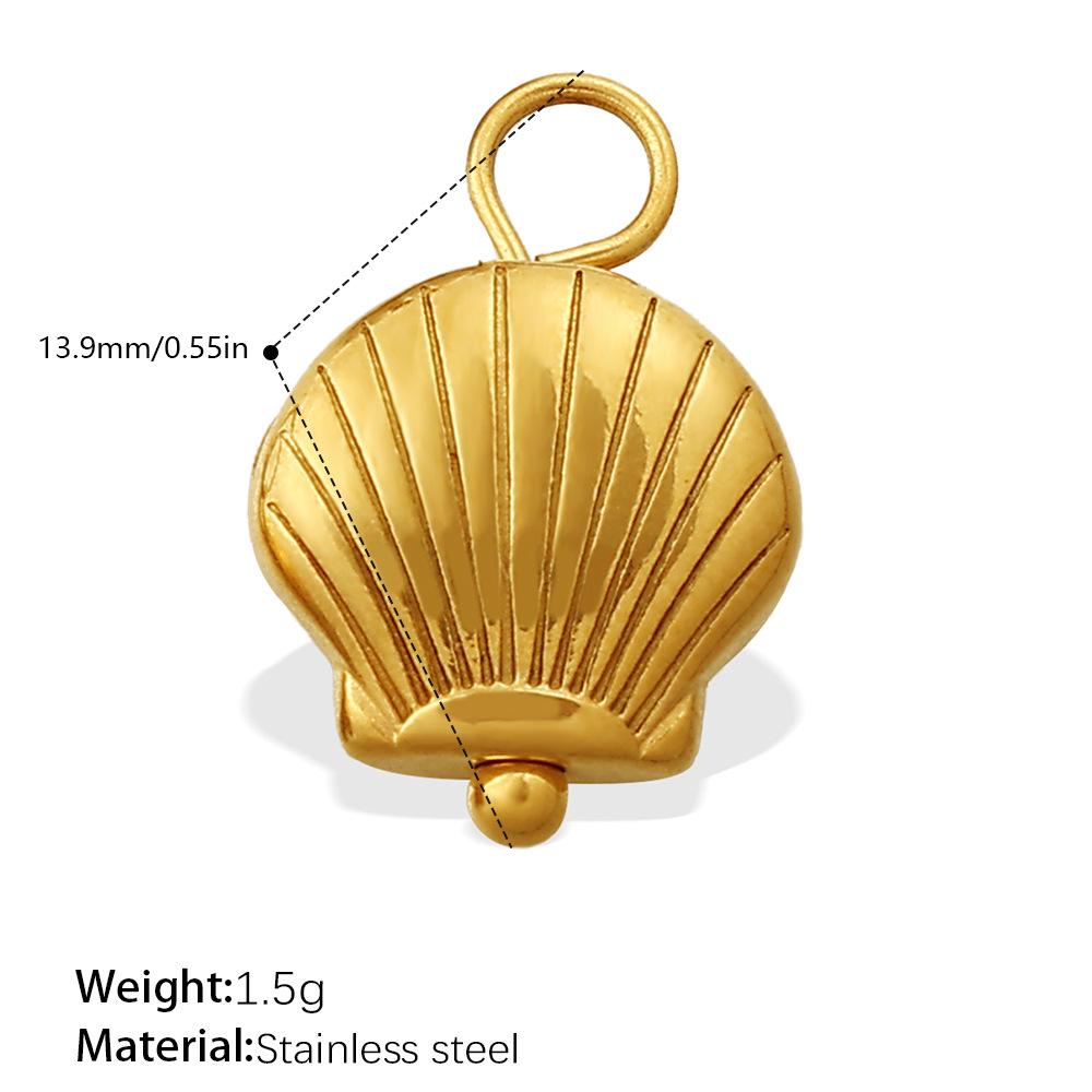 18K Gold Ocean Style Turtle & Crab Pendant Necklace - Stainless Steel, Waterproof, Colorfast, Women's DIY Jewelry Accessory.
