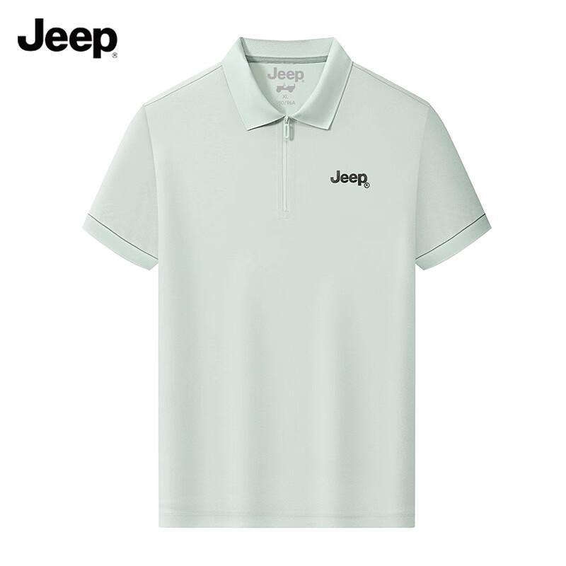 JEEP Men s 2025 Summer Ice Silk Seamless Polo Shirt L