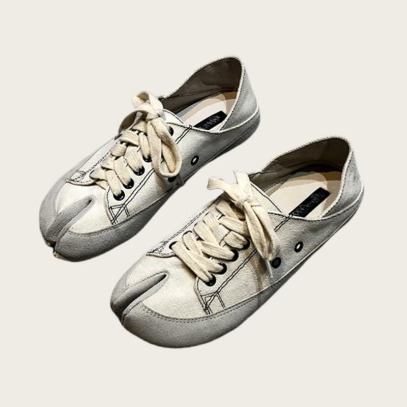 Fashion Ladies Canvas Mule Slippers 2025 New Unisex Split Toe Flats Shoes Spring Autumn Designer Fashion Style Casual Women Sneakers