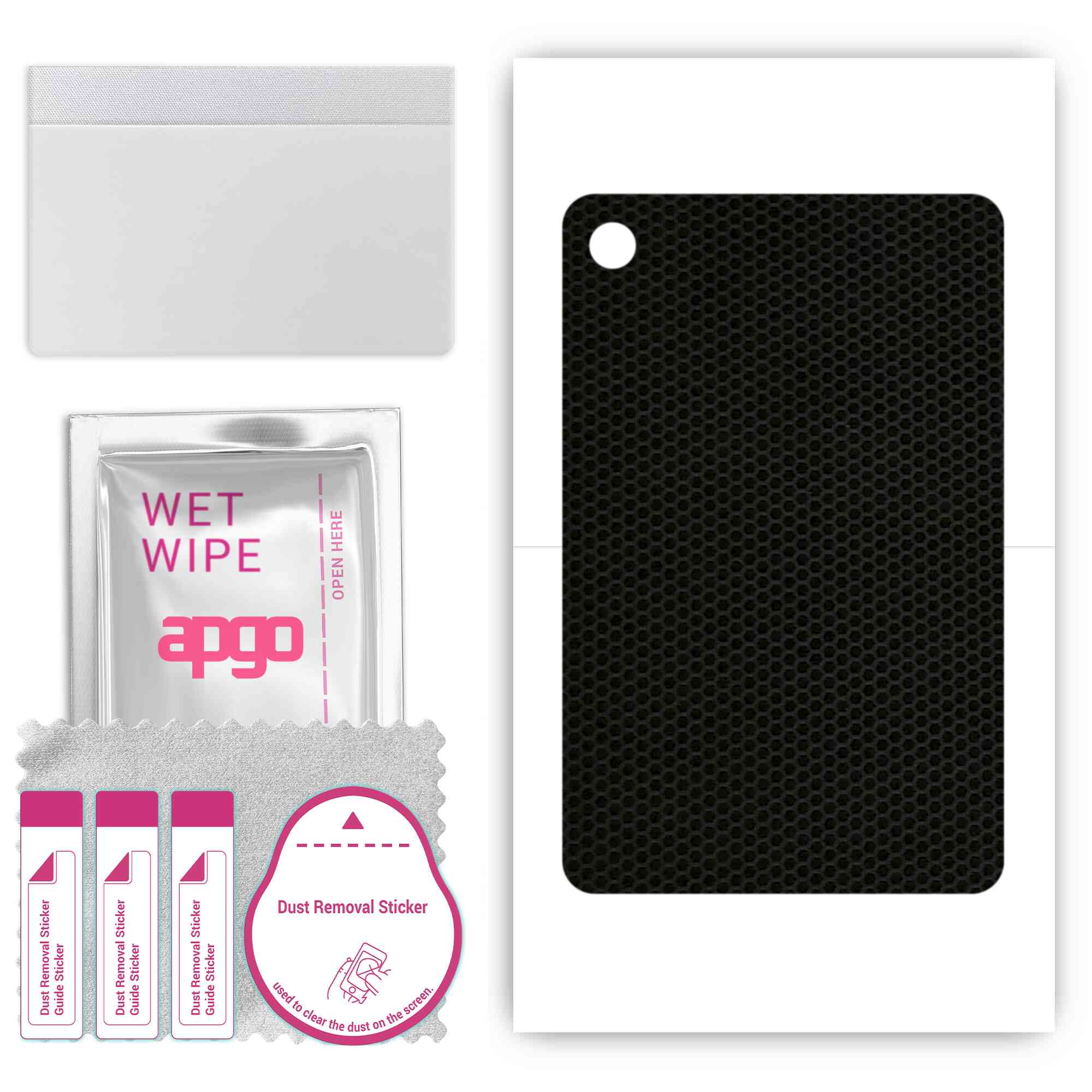 

apgo skin sticker film foil vinyl for the BACK compatible with TCL Tab 8L, scratch-resistant, easy to install - Matrix