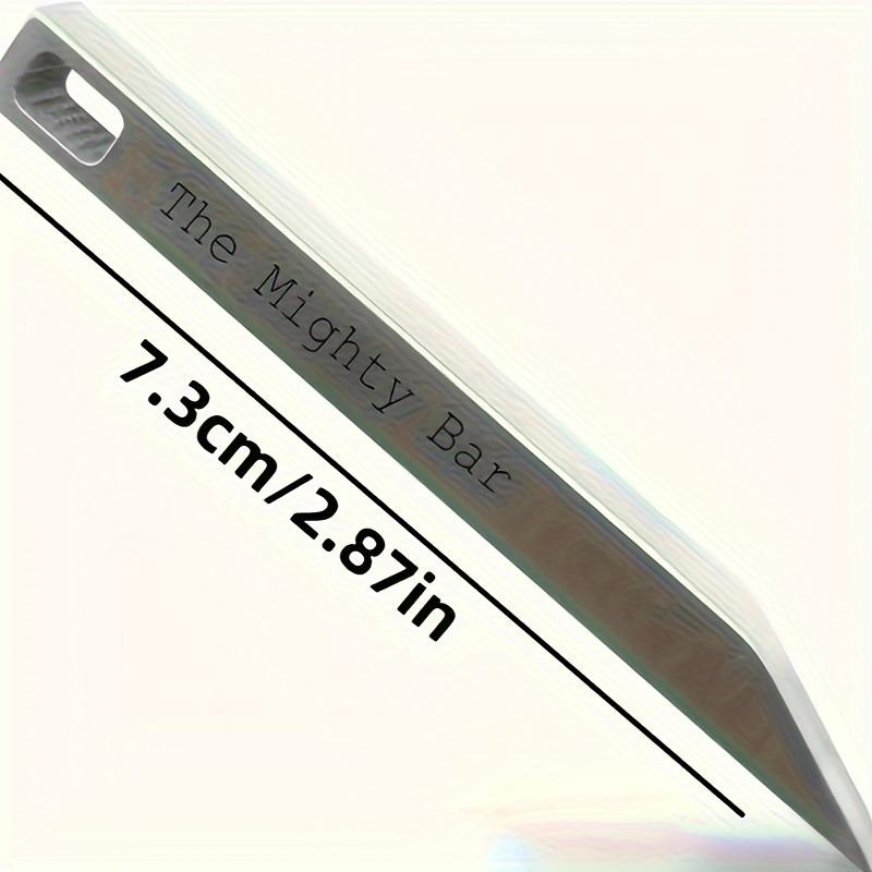 Mighty Bar Zakmes & Flesopener - Heavy Duty Roestvrijstalen Sleutelhanger, Edc Multitool Voor Dagelijks Gebruik