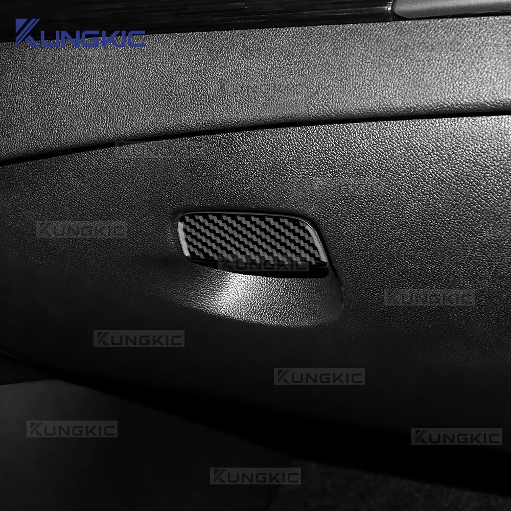 Real Soft Carbon Fiber Sticker For Renault Megane Fluence 3 RS 2009 2010 2011 2012 2013 2014 LHD RHD Co-pilot Box Switch Trim