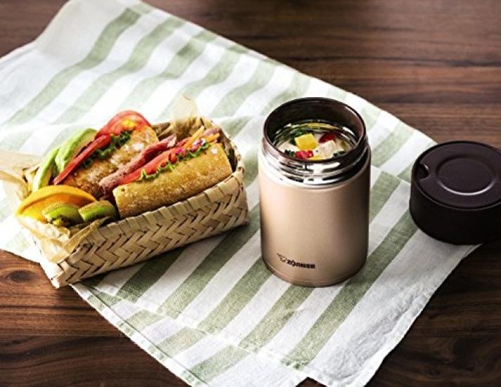 ZOJIRUSHI Stainless Steel Food Jar 550ml Clear Red SW-HC55-RC