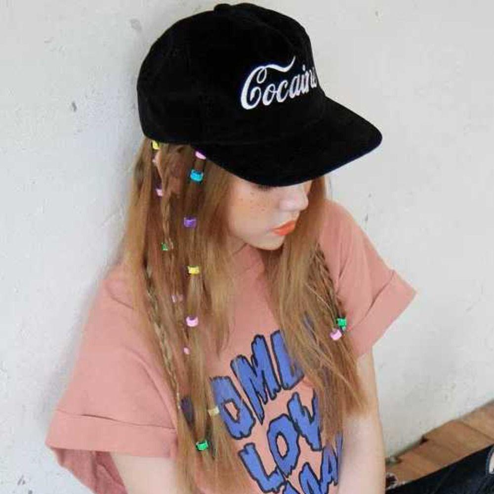 40pcs/set Plastic Mix Colorful Hair Beads Hollow Hair Claw Clips Cute Hair styling tool  Kids