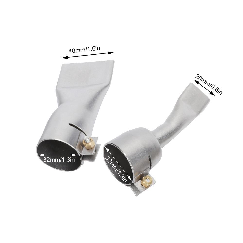 

2Pcs Stainless Steel Welding Nozzle 40mm Large Welder Tool Tip Durable Flat Nozzle Welding Work