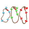 Kids Climbing Ropes Children Swing Disc Climbing Plastic Rope Kids Playground Equipment Outdoor Indoor Swing Fun Fitness Toys
