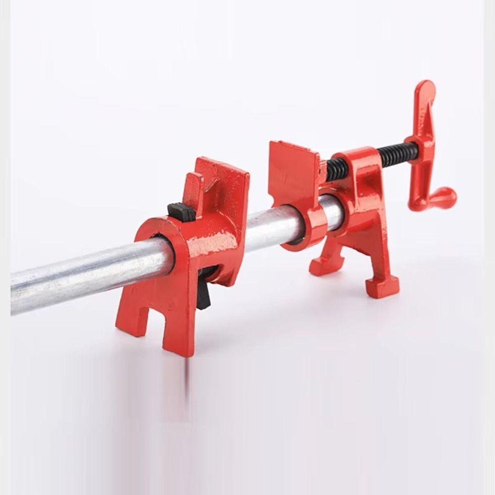 Adjustable Pipe Clamp Set 1/2/3/4 Inch Heavy Duty Clamp Heavy Duty Wood Gluing Clamp  Woodworking