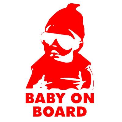 Cool Boy Baby on Board Car Vehicle Body Window Decalcomanie riflettenti Adesivo Decor