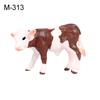 Realistic Cow Cattle Figurine Model Crafts Ornaments Educational Kids Toy Gift
