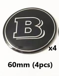 29/39/45/52/56/75/80/90mm Modified Sticker Emblem Badge sticker for BRABUS GLC GLA W213 W220 W464 W253 W204 W205 W254 W210 W211