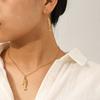 18 Karat Gold Edelstahl Koi Anhänger Halskette Nischen Design Karpfen Ohrringe Titan Stahl Ohrringe für Damen