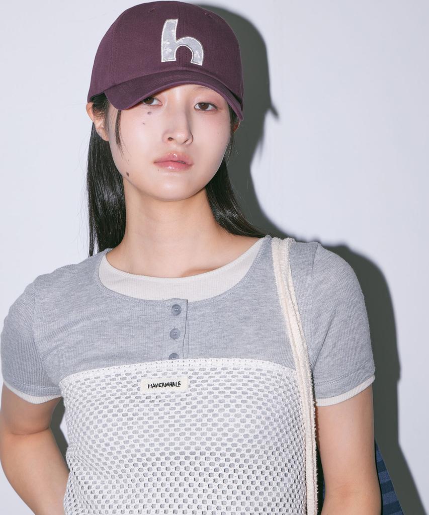 Haebeueoweil H Lace Applique Cap (Wn)