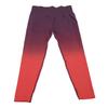 Women Hip Lifting Pants Red Purple Gradient Color L Size High Waisted Leggings for Female