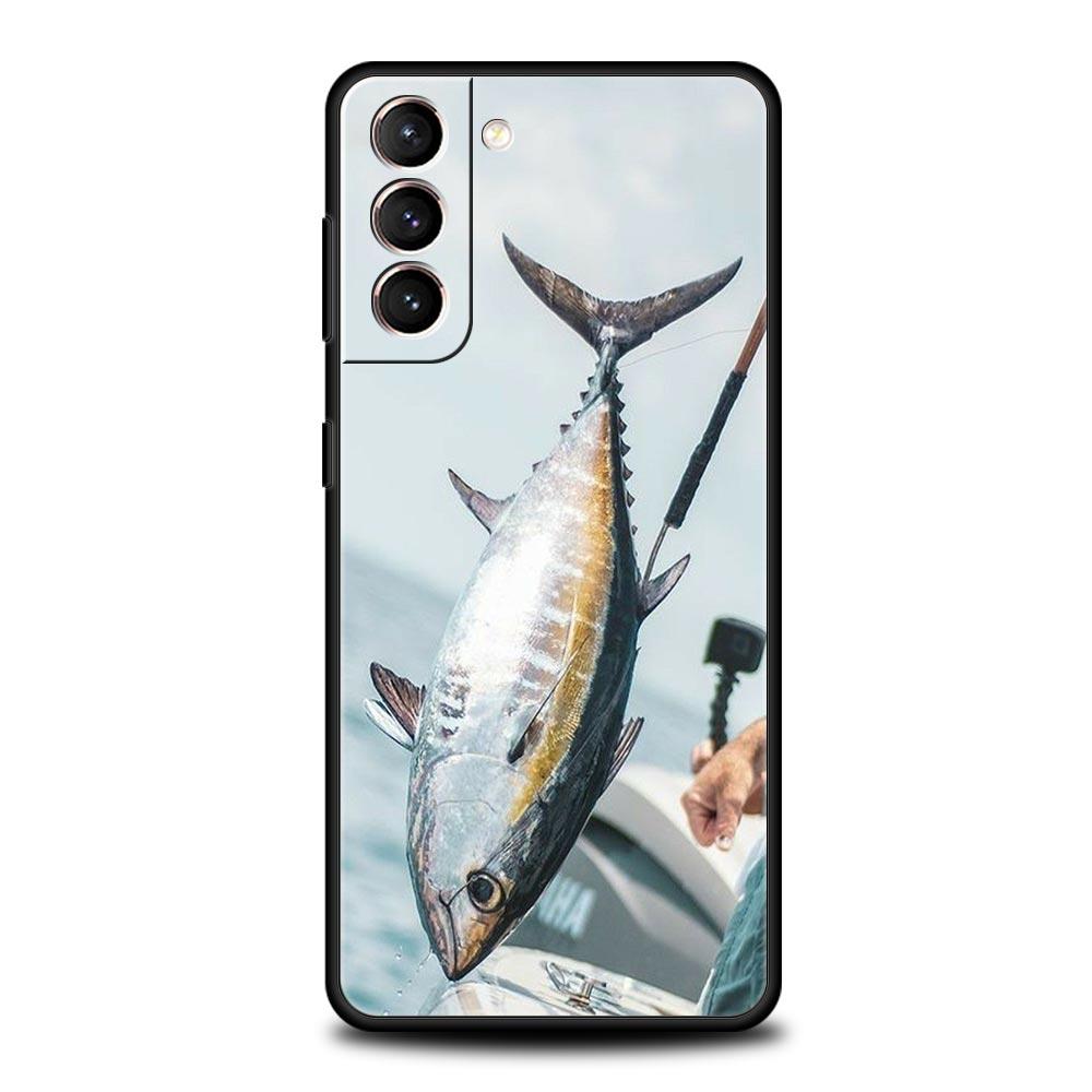 Bluefin Tuna Phone Case For Samsung Galaxy S24 S23 S22 S20 Ultra S21 FE 5G S10 S9 Plus S10E S8 Soft Silicone Cover