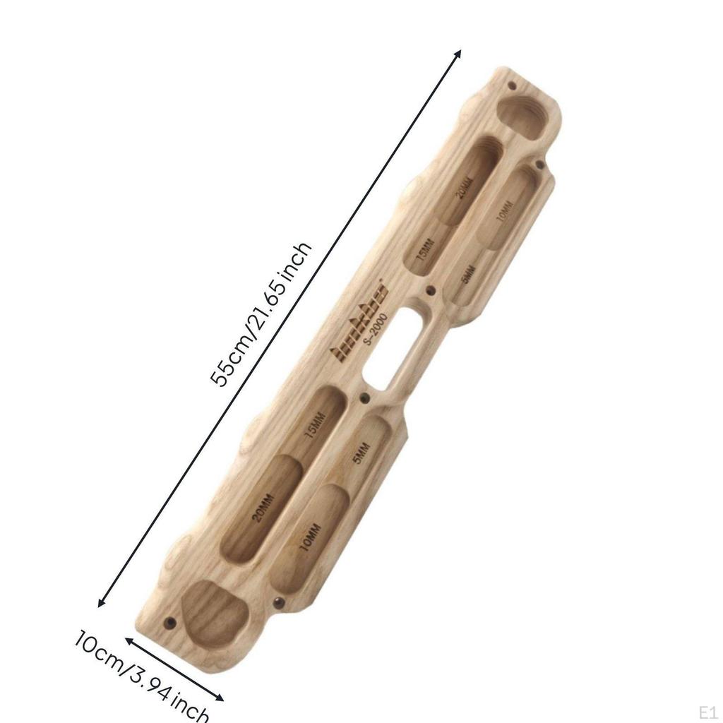 Fingerboards Climbing Wood Wooden Finger Training Board Portable for