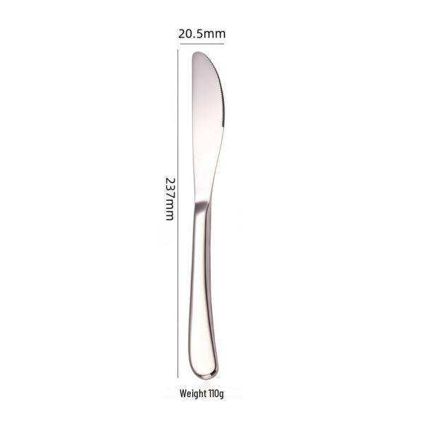 Elegant Stainless Steel Steak Knife and Fork Set - 304 Western Tableware for Hotel