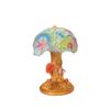 Painting Mushroom Table Lamp,Stained Plant Night Light,Resin Mushroom Bedside Lamp for Bedroom Living Room Home Office Decor