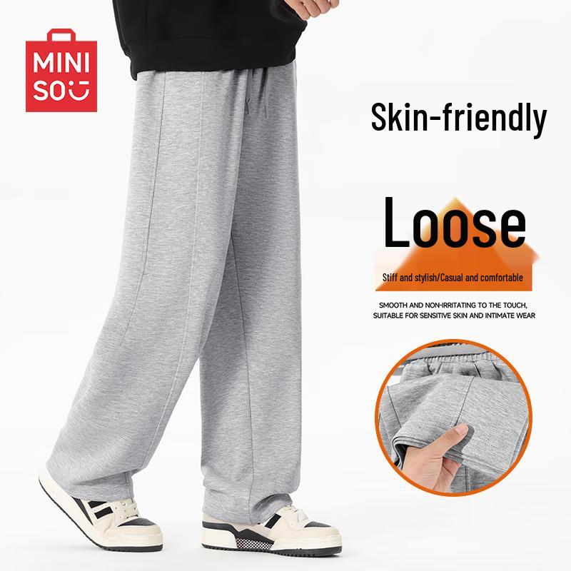 MINISO Men's Heavyweight American Straight-Leg Casual Pants