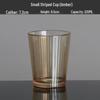 Shangqi Striped Amber Glass Tumblers (6-Pack)