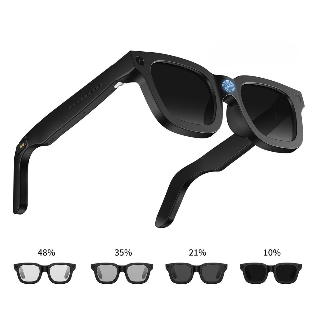 Draagbare Slimme Bril HD Foto Video OpenAI Opnemen Vertaling Touch Fotochemische Lenzen Bluetooth Oproep Muziek Multifunctionele Bril Stem Activering