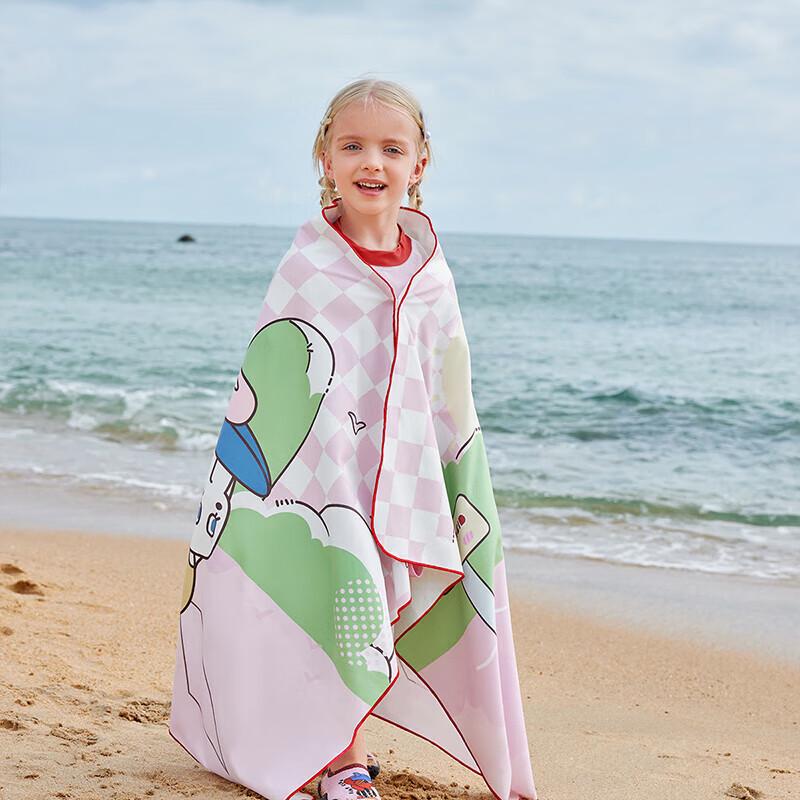 Lemon Baby Kids Quick-Dry Wearable Beach Swim Robe