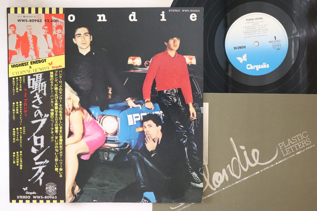 LP Record BLONDIE - Plastic Letters WWS80963 CHRYSALIS 1977 Japan Obi Rock Used