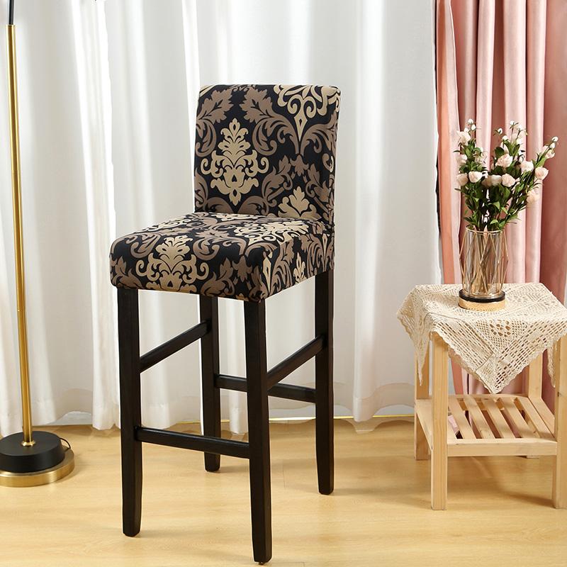 Stretch Bar Stool Covers Stretch Bar Stool Chair Covers, Counter Height Chairs Covers for Kitchen Dining Room Cafe Furniture