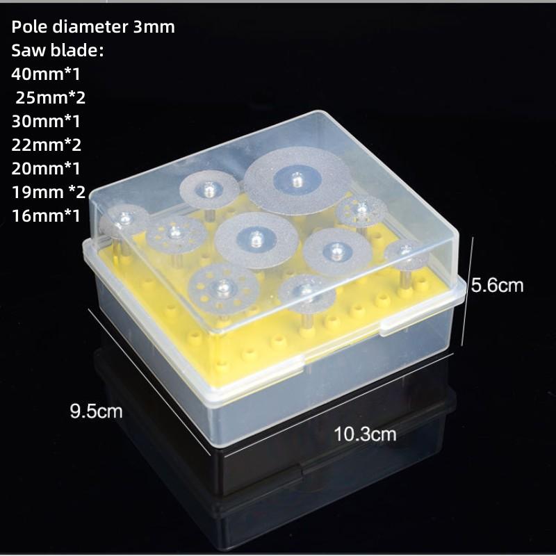 50pcs Diamond Grinding Heads Set 3.0mm Shank Grinding Burrs For Dremel Abrasive Rotary Tools Grinder Head Diamond Burr