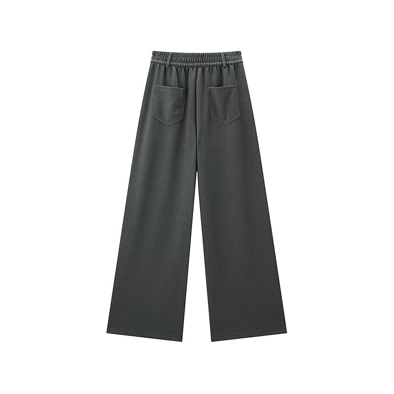 LEDING Women's Versatile High-Waist Knit Straight-Leg Pants