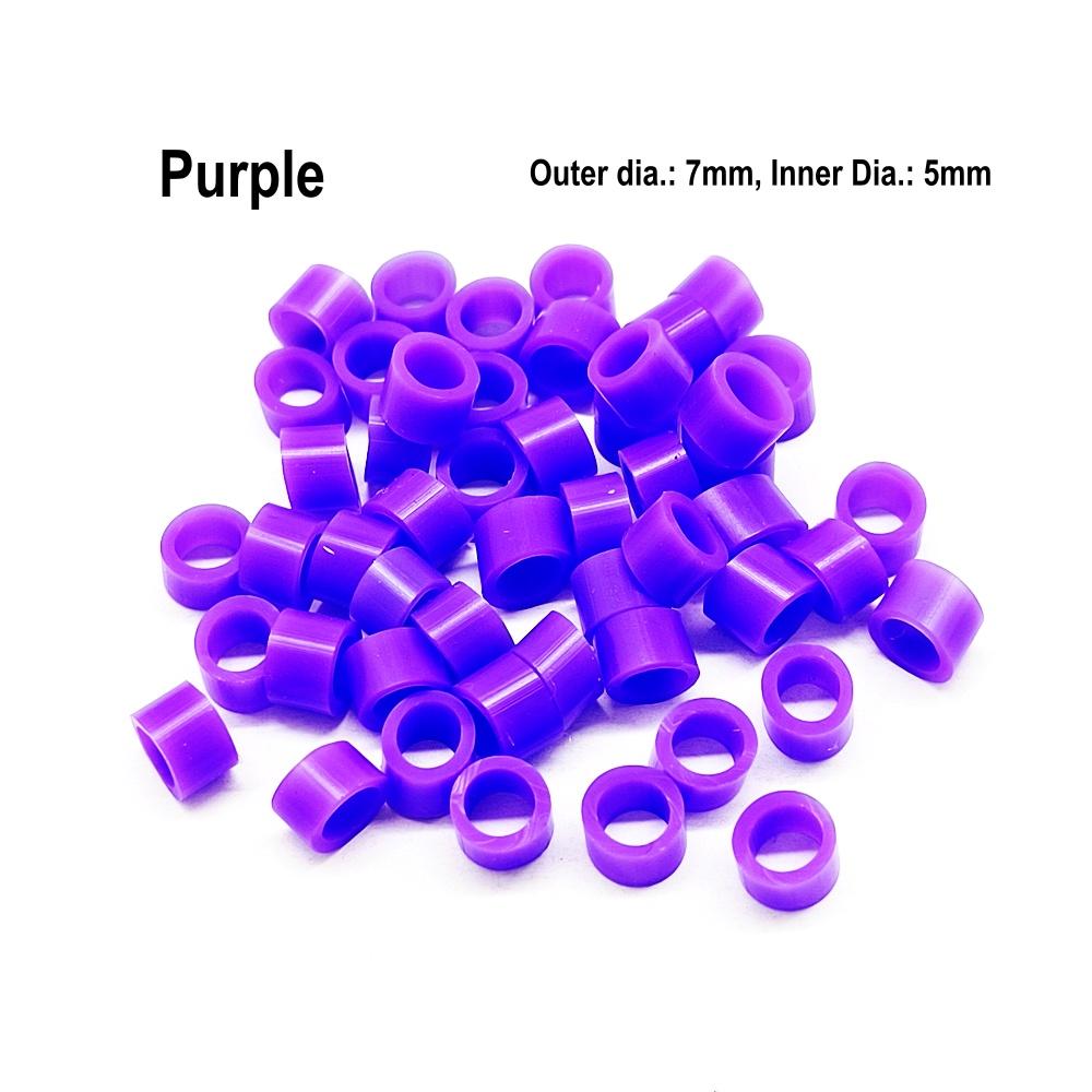 50 Stück oder 100 Stück Dental Universal-Farbcode-Ring aus Silikon, autoklavierbar, bunte Ringe für Handstücke oder Werkzeuge
