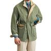 Mens Classic Color Block Coat Avant-garde Style Slim Fit Daily Outerwear