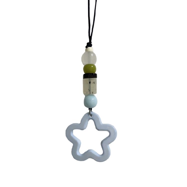 Five-pointed Star Bead Pendants Phone Charm Straps Lanyard Purse Accessories
