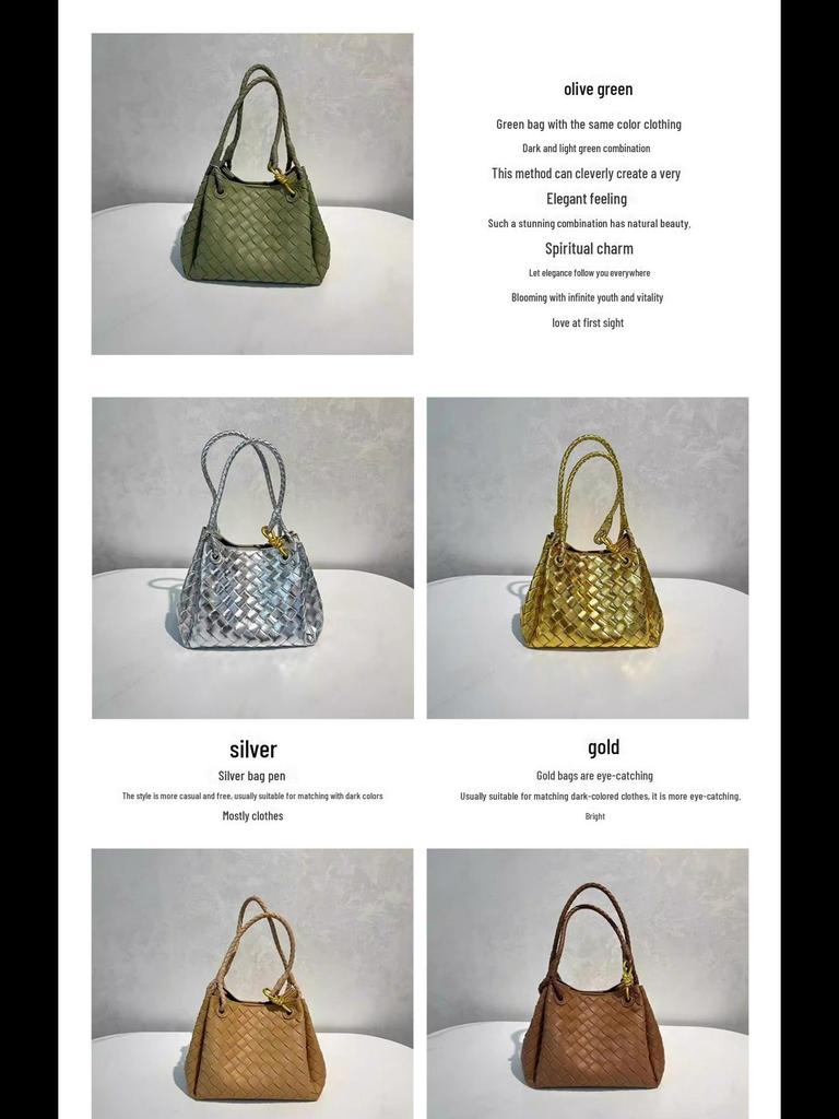 Geantă Coș Împletit din Piele Naturală B 2024 - Capacitate Mare, Stil Shu Qi, Coș de Legume din Piele de Vacă, Femei.