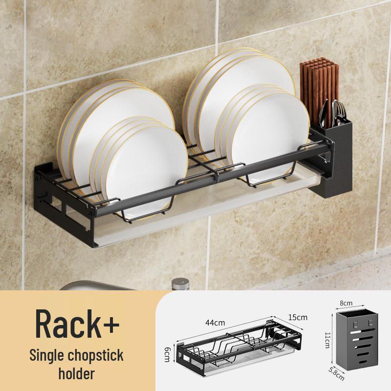 

Настенный набор для хранения и сушки посуды без сверления