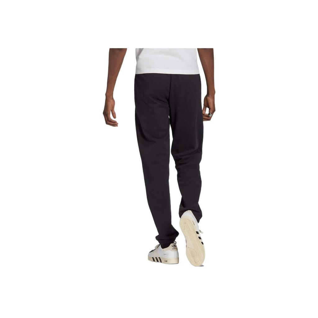 Adidas Originals Trefoil Solid Print Logo Joggers Men Bottoms Black HM4948