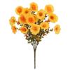Fake Plants Artificial Pansy Flowers DIY Floral Fall Decor Simulated Violet Bouquet Realistic Soft Eucalyptus Flower Bouquet
