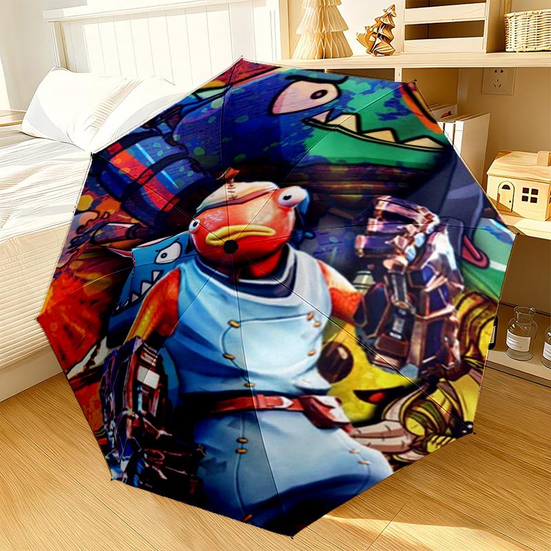Game Fort-nite Umbrella 8-Frame for Travel, camping, Casual Lightweight Portable Umbrella, Essential for every family Holidays Gift