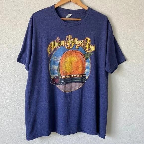 

The Allman Brothers Band Eat A Peach Navy Color Tshirt Reprint WA0459 Unisex T-Shirt XXL