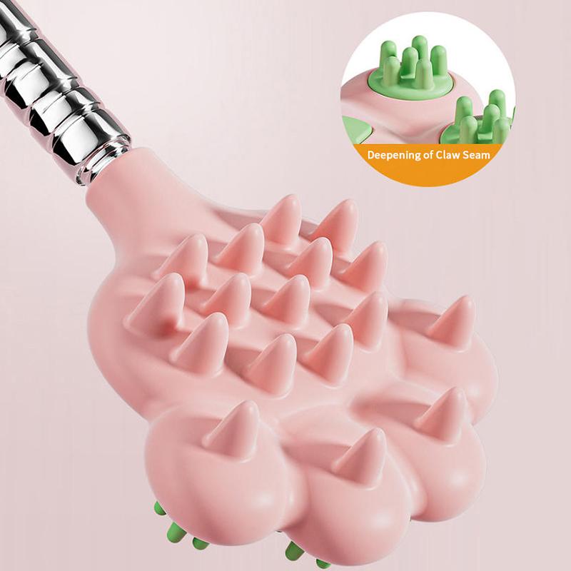 Stainless Steel Stretchable Itchy Scratch Cuet Cat Paw Scratcher With Magnetic Ball Telescopic Back Scratch Tool Point Massage
