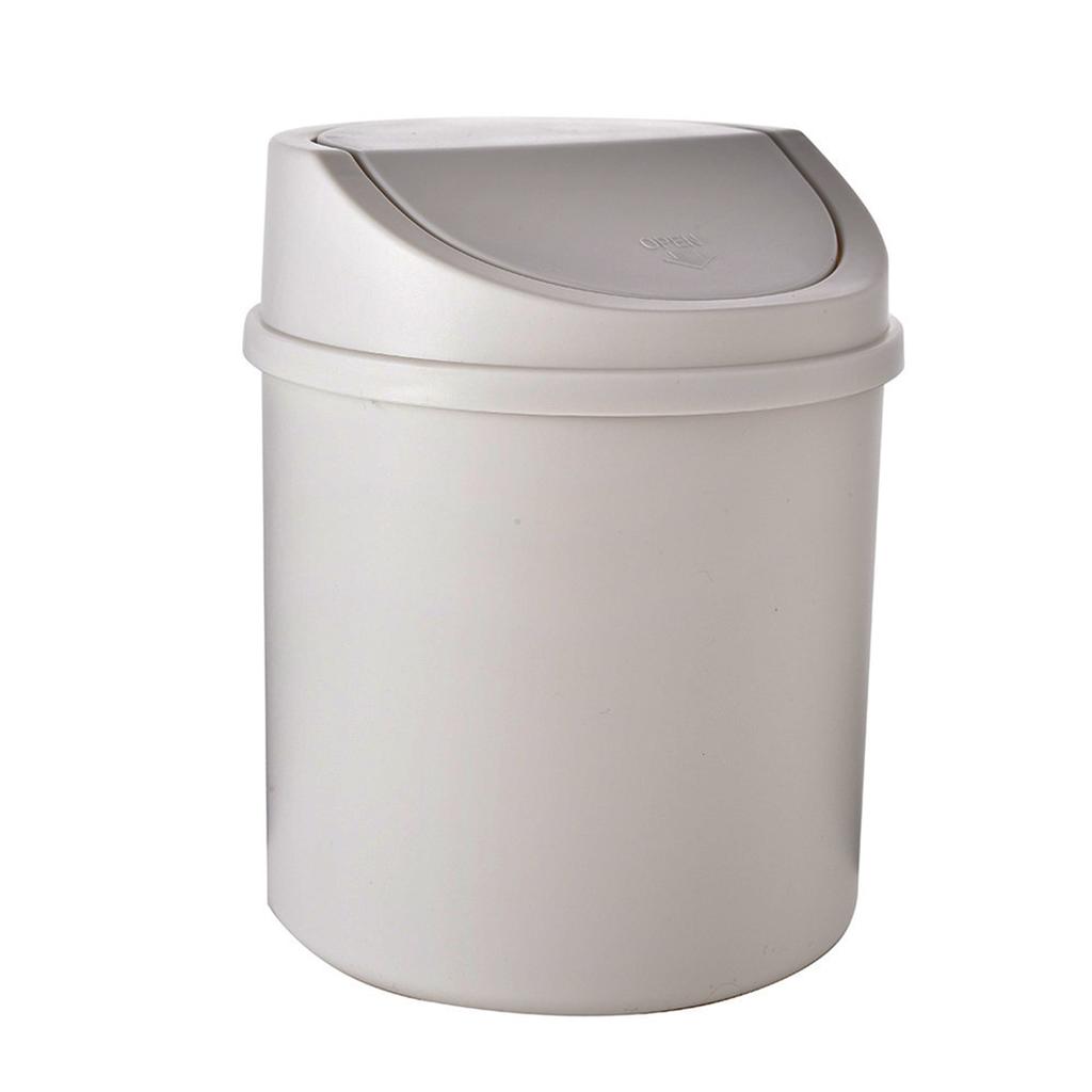 Desk Waste Bin with Lids Desktop Office Organizer Storage Home Garbage Basket Container Table Trash Bin Small Trash Can