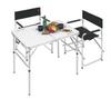 Captain Stag Laforet UC-511 Outdoor Table, Aluminum, Two-Way Table with Adjuster, Small, 90 X 60 Cm