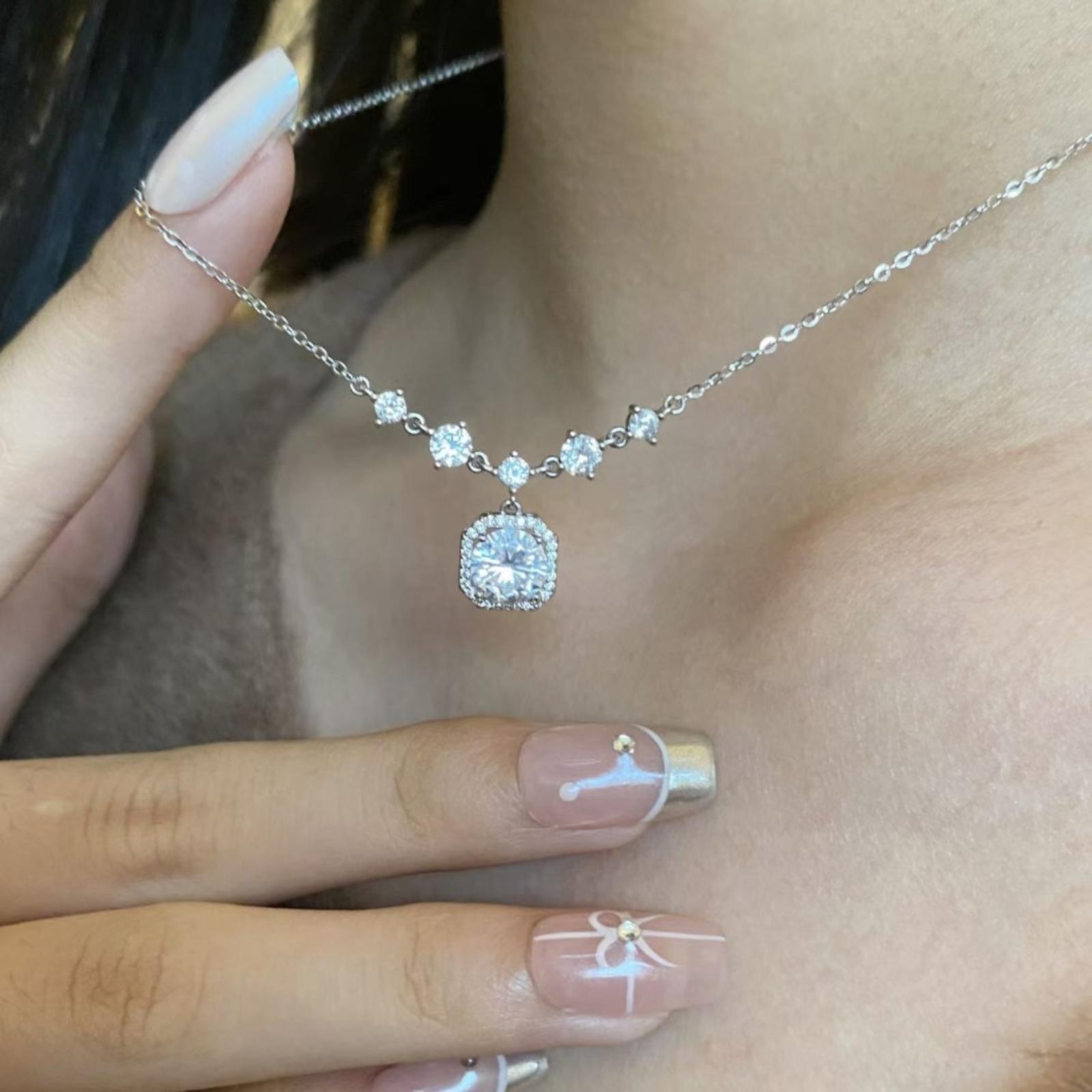 Подвеска Ожерелье Женское Сладкое Желание Ожерелье Цепочка на Ключицу Женское