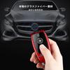 [T-carbon] Fit Key Shell for Mercedes Benz Key Chain Cover, Carbon Fiber Key Shell