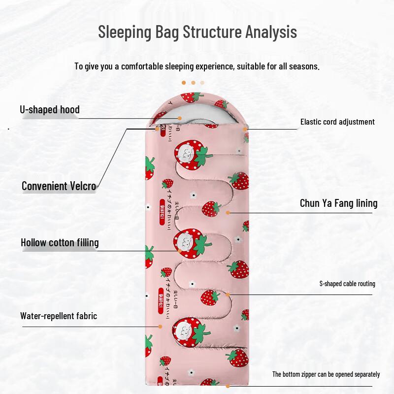 Adult Travel & Camping Envelope Sleeping Bag